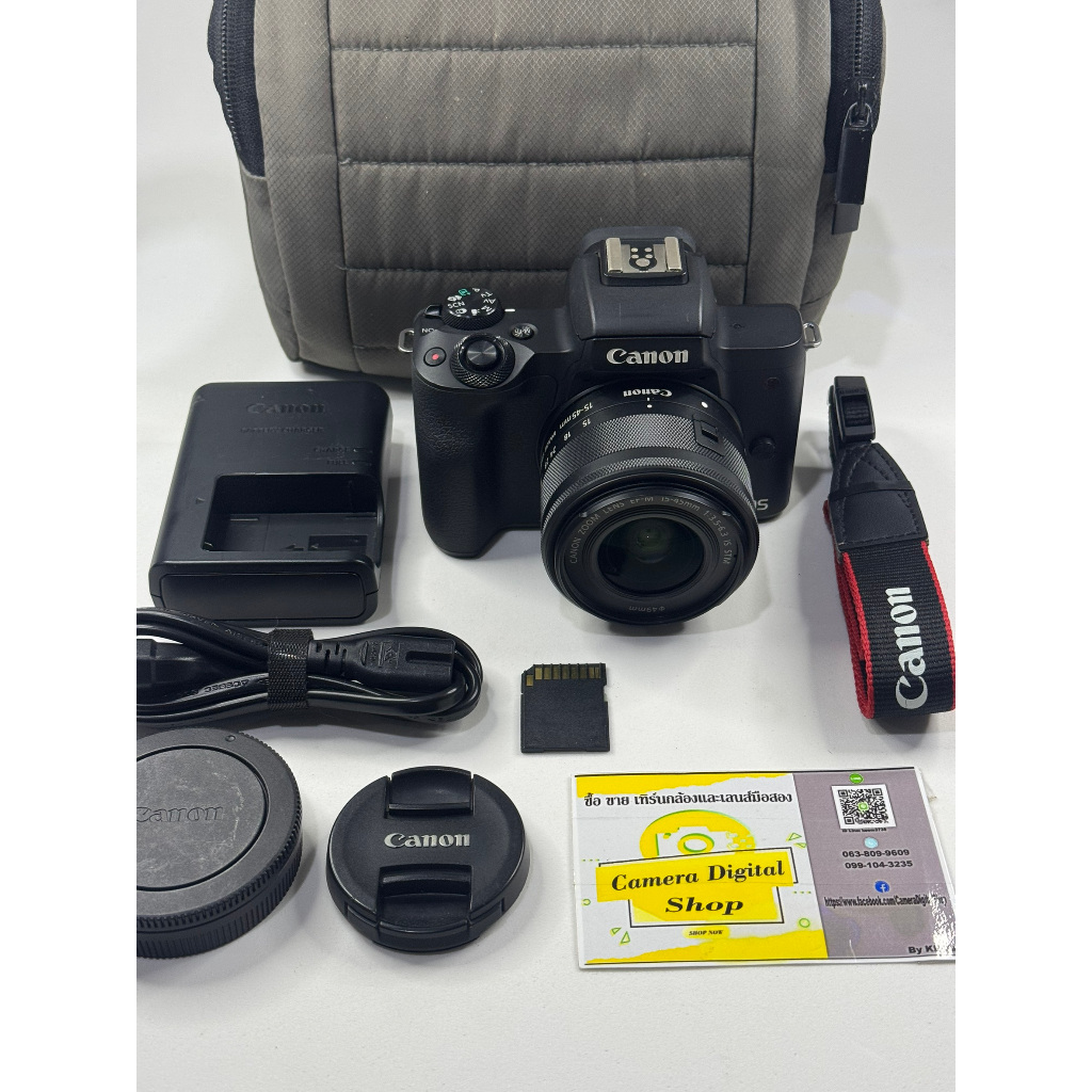 กล้องมือสองCanon EOS M50 Mark II + Lens Canon 15-45mm F3.5-6.3 IS STM
