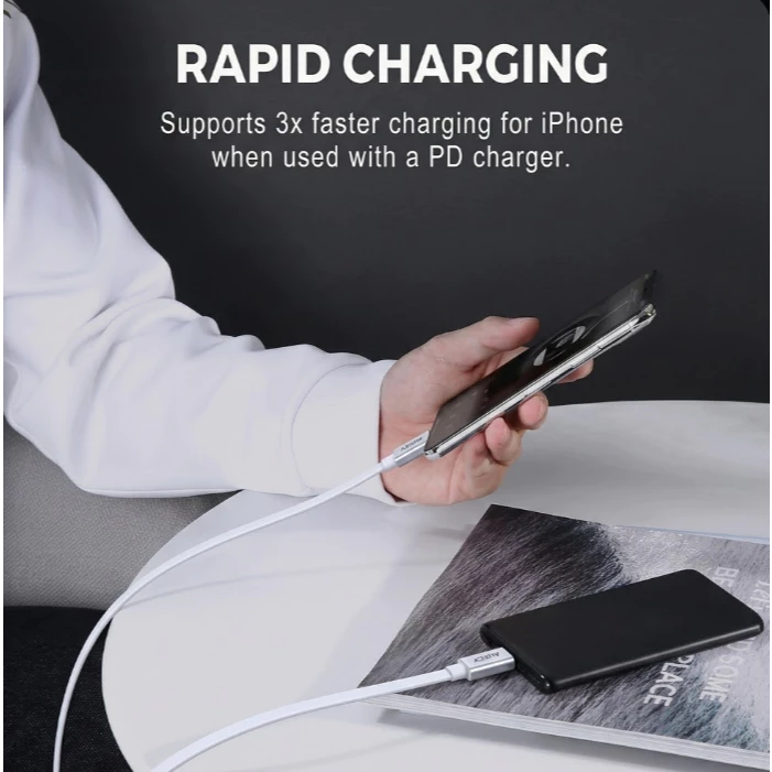 [ส่งด่วน] AUKEY สายชาร์จเร็วไอโฟน PD 35W ชาร์จไว Type C to Lightning  สำหรับ iPhone 11-18 รองรับ สมาร์ทโฟน ทุกรุ่น COD thumbnail 6