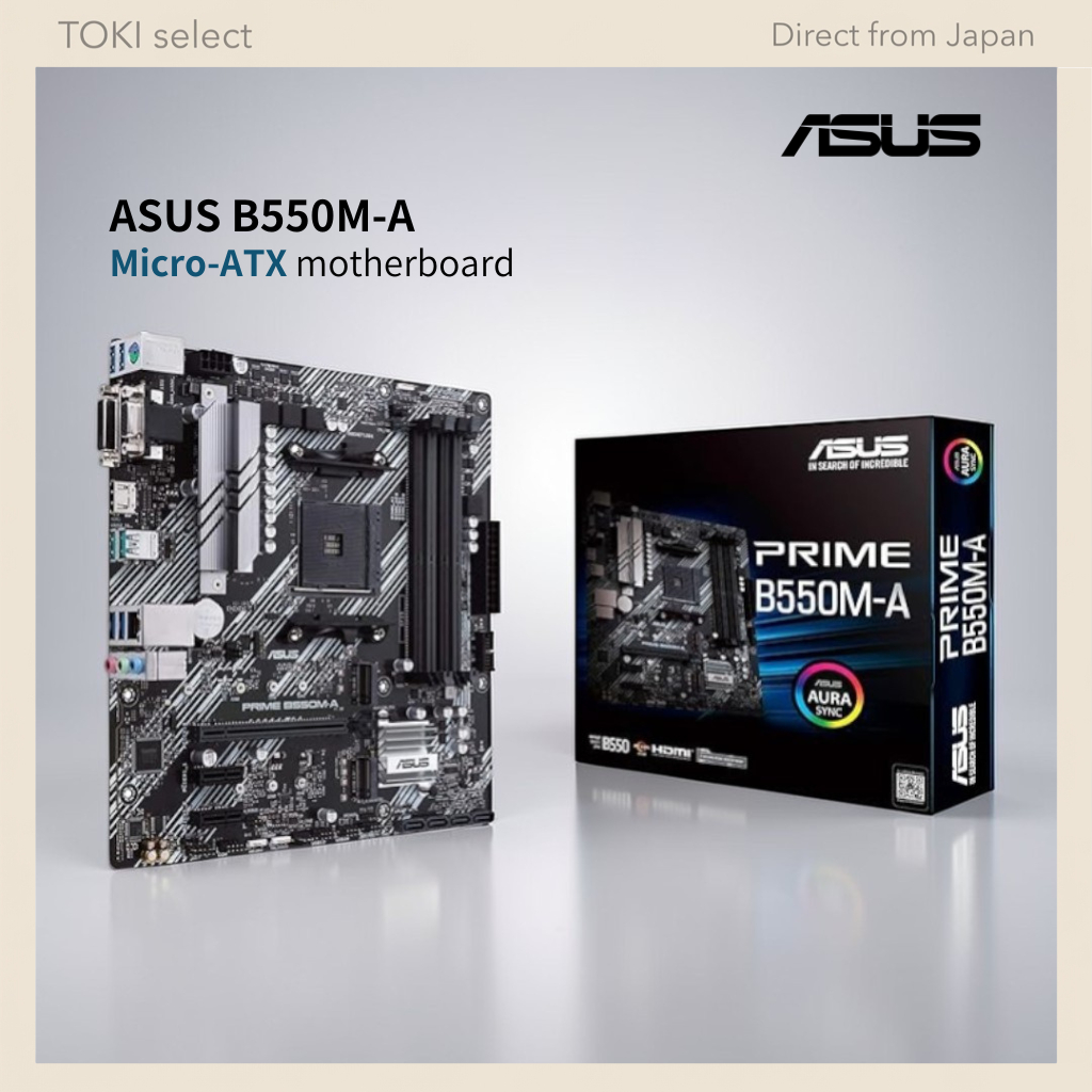 ASUS AMD B550 AM4 Compatible Motherboard PRIME B550M-A【MicroATX】