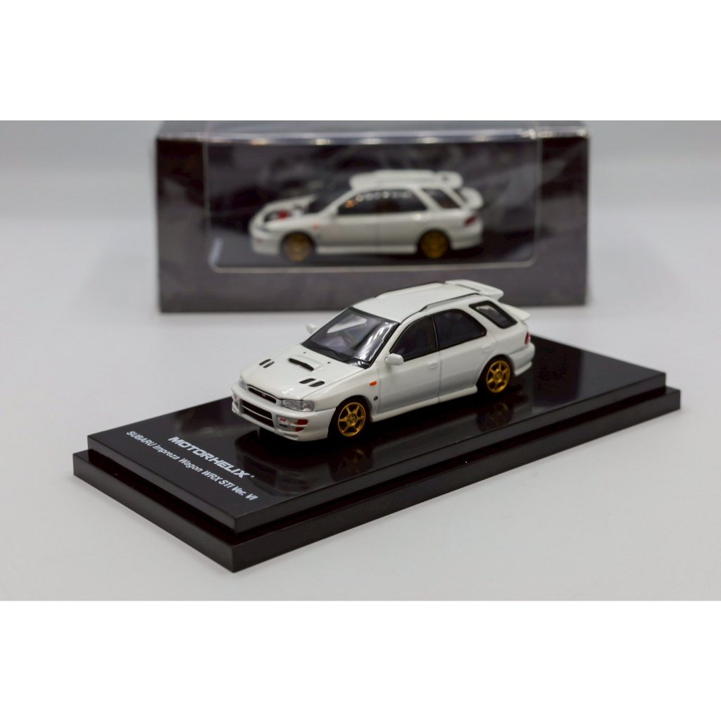 Motohelix 1/64 Subaru Impreza Wagon WRX STi Ver. VI Pure White