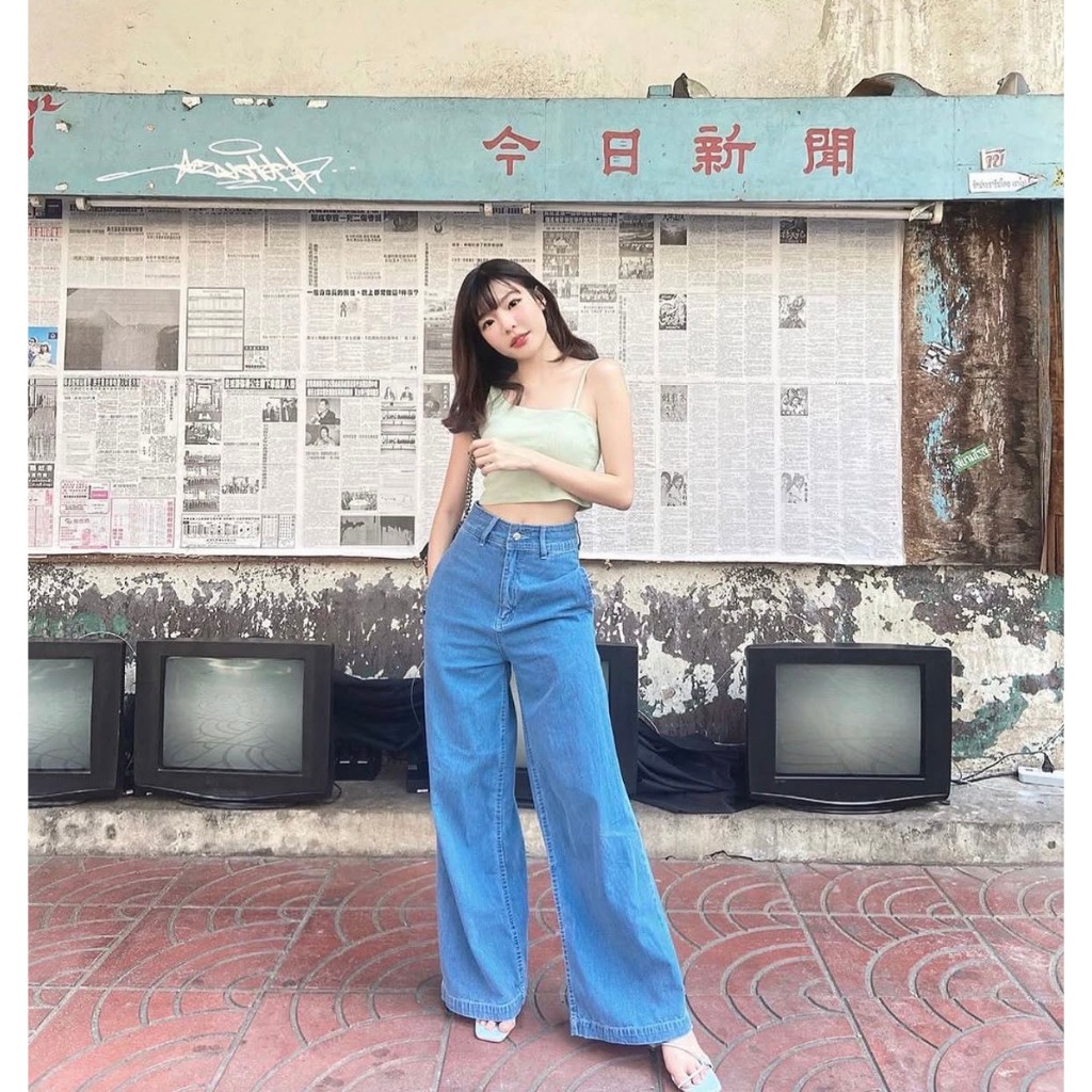 กางเกง kiddi higher denim size s