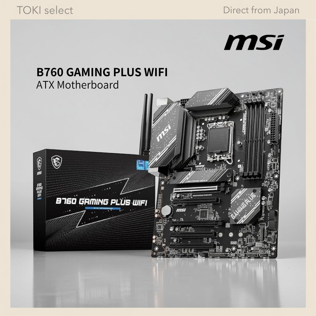 เมนบอร์ด MSI B760 GAMING PLUS WIFI สำหรับ Intel Gen 12|13|14 (ATX)