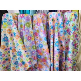 ผ้าเมตร หลา ลายดอกไม้เล็ก เดซี่ ซากุระ มินิมอล วินเทจ​ ผ้าคอตตอลผสม ถ่ายพร็อพ ฉาก ผ้าปู ปูโต๊ะ หน้ากว้าง 110-115cm