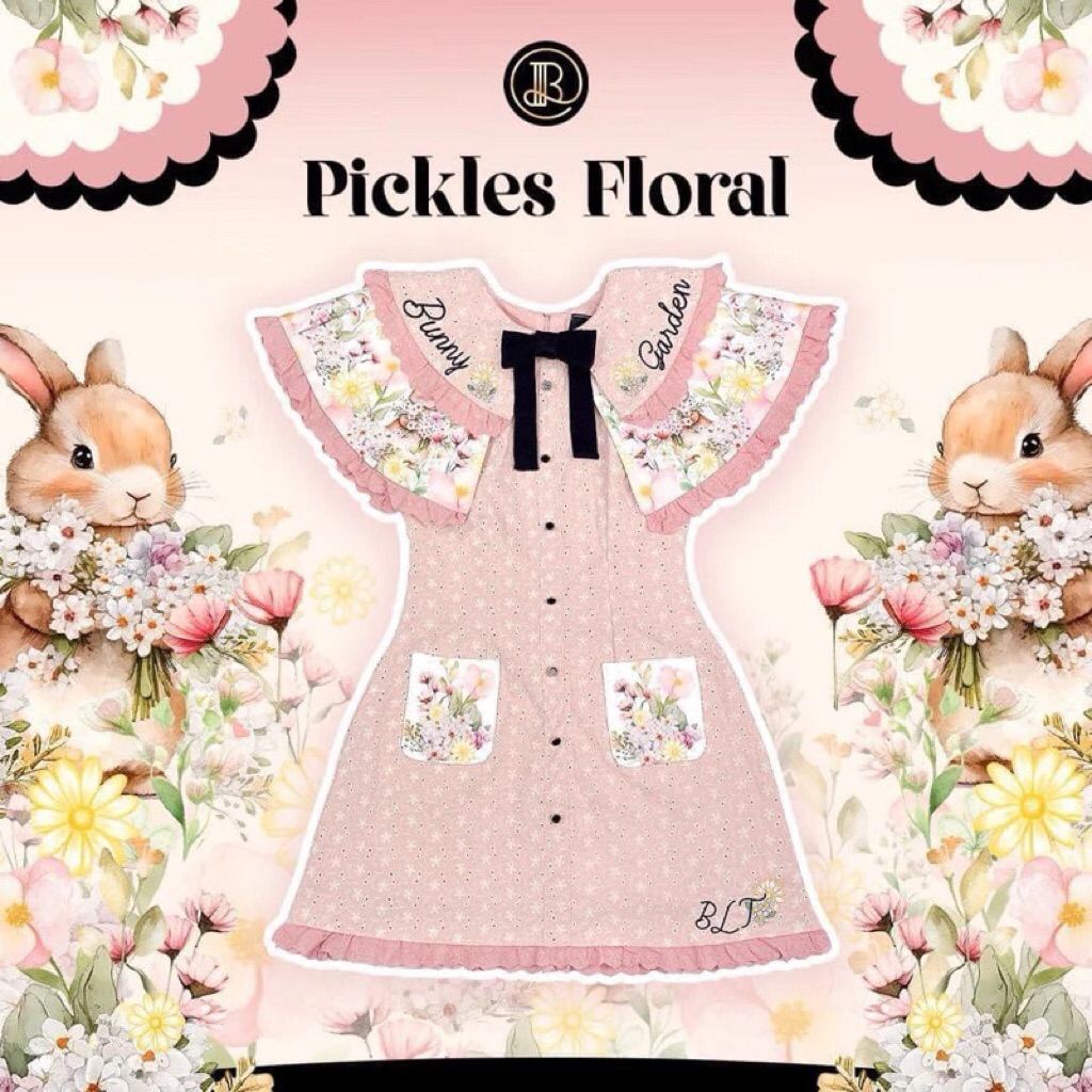 เดรส blt แท้ XXL ลายกระต่ายปกหวานๆ