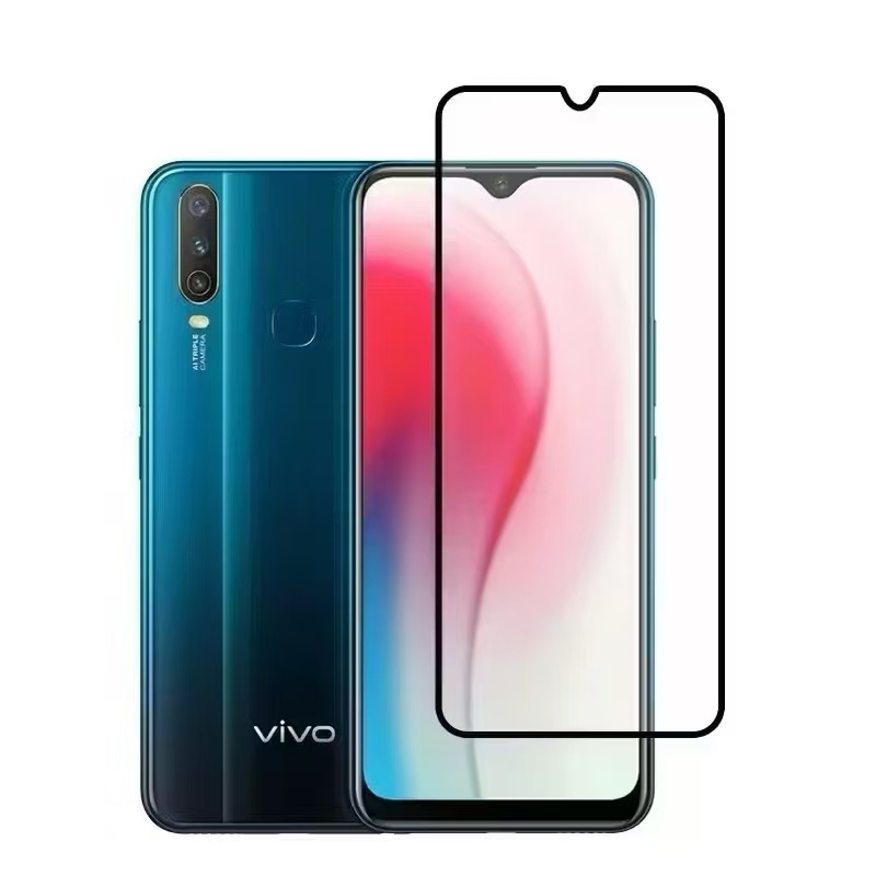 ฟิล์มกระจกนิรภัยเต็มจอ สำหรับ Vivo Y11 Y12 Y15 Y17 Y95 Y93 Y91I Y1S Y02S Y16 Y02 Y02A Y02T Y30 Y50 Y15S Y01 Y01A Y71 Y76