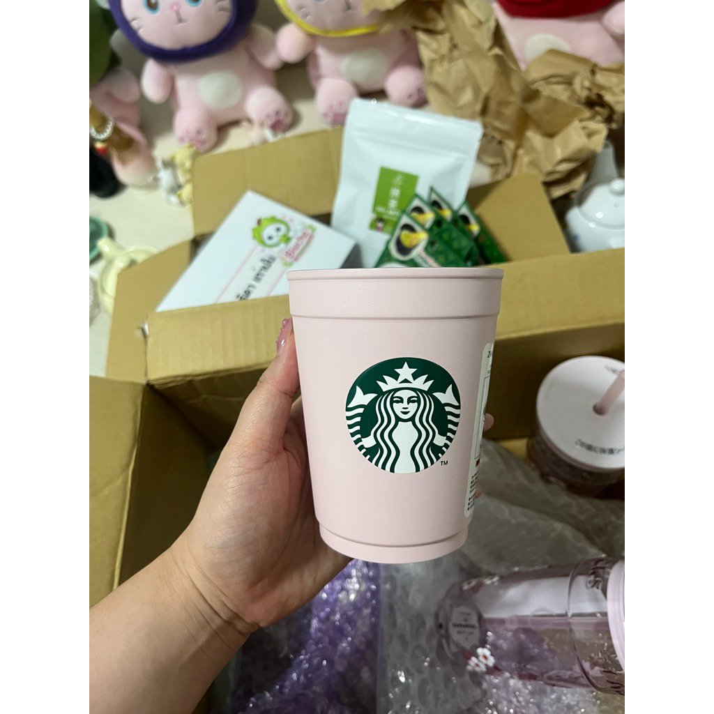 Starbucks 2 Way Stainless Cup Sakura Collection (Pink)