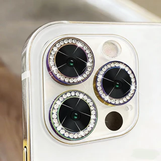 ฟิล์มเลนส์กล้อง เพชร รุ้ง สำหรับ iphone 17 Air 17Pro 15ProMax 15Plus 15 16 16Pro 11Pro 12Pro 11 Max 13 Mini 14 Pro Max