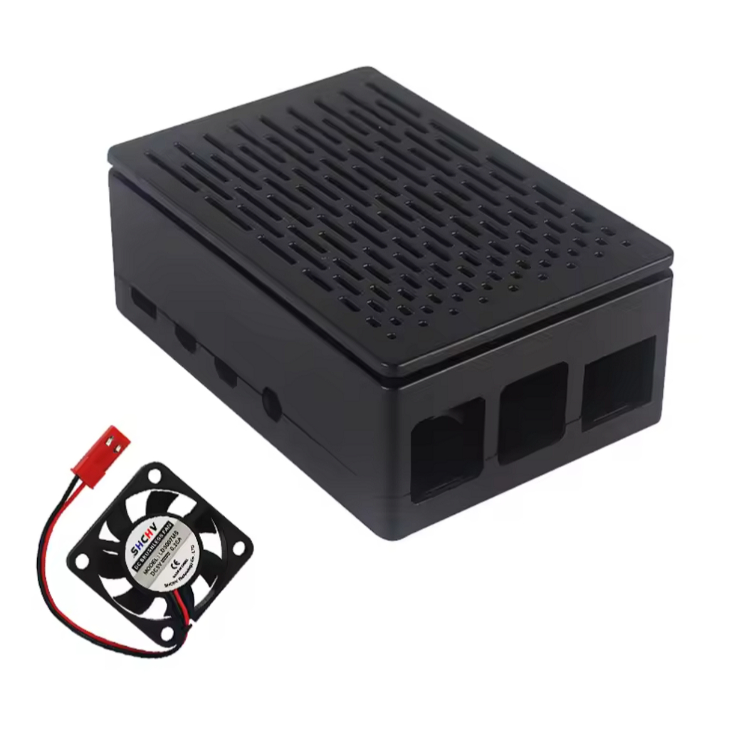 Raspberry Pi 4 Model B ABS Case Optional Cooling Fan Shell Box Fit for GPIO 3.5 Inch Touch Screen fo