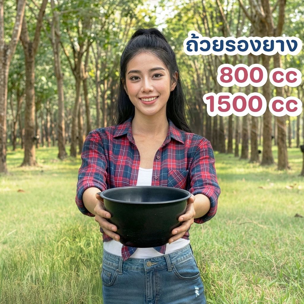 ถ้วยรองน้ำยาง จอกยางพารา 800-1500cc (50-200ใบ) กะลายาง - 0350-351
