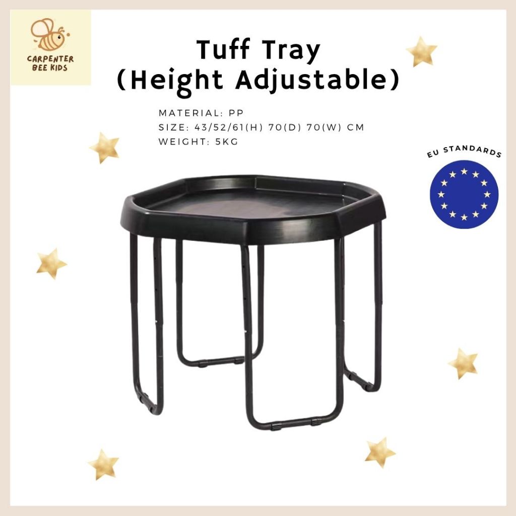 Tuff tray  Sensory play Height Adjustable โต๊ะเล่นทราย/เล่นน้ำเด็ก (ปรับระดับได้ 3 ระดับ 43/52/61cm))