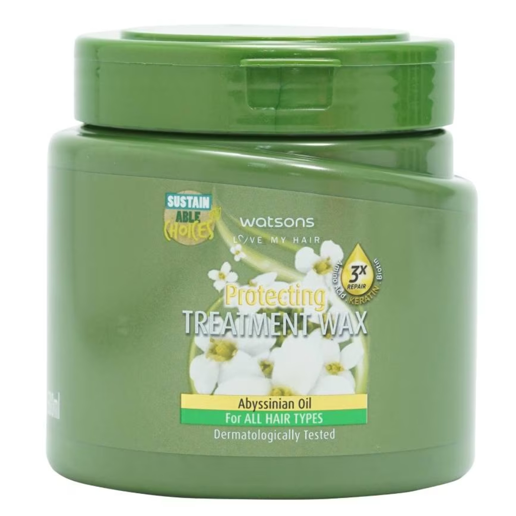 Watsons Treatment Wax Abyssinian oil for All Hair types 500ml.ทรีทเมนต์ แว็กซ์ อบิสซิเนียน ออยล์ สำห