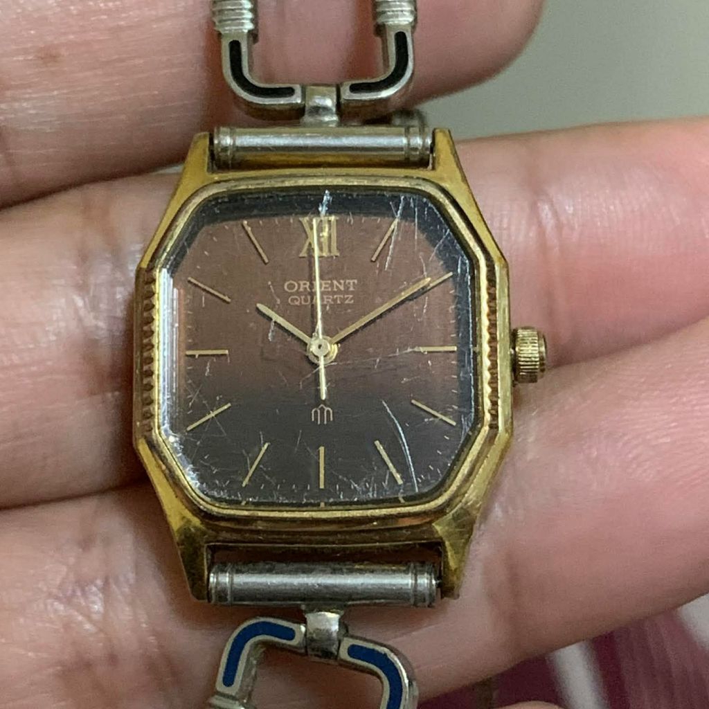 นาฬิกาวินเทจ Orient Quartz (เลดี้) ทรงแปดเหลี่ยม