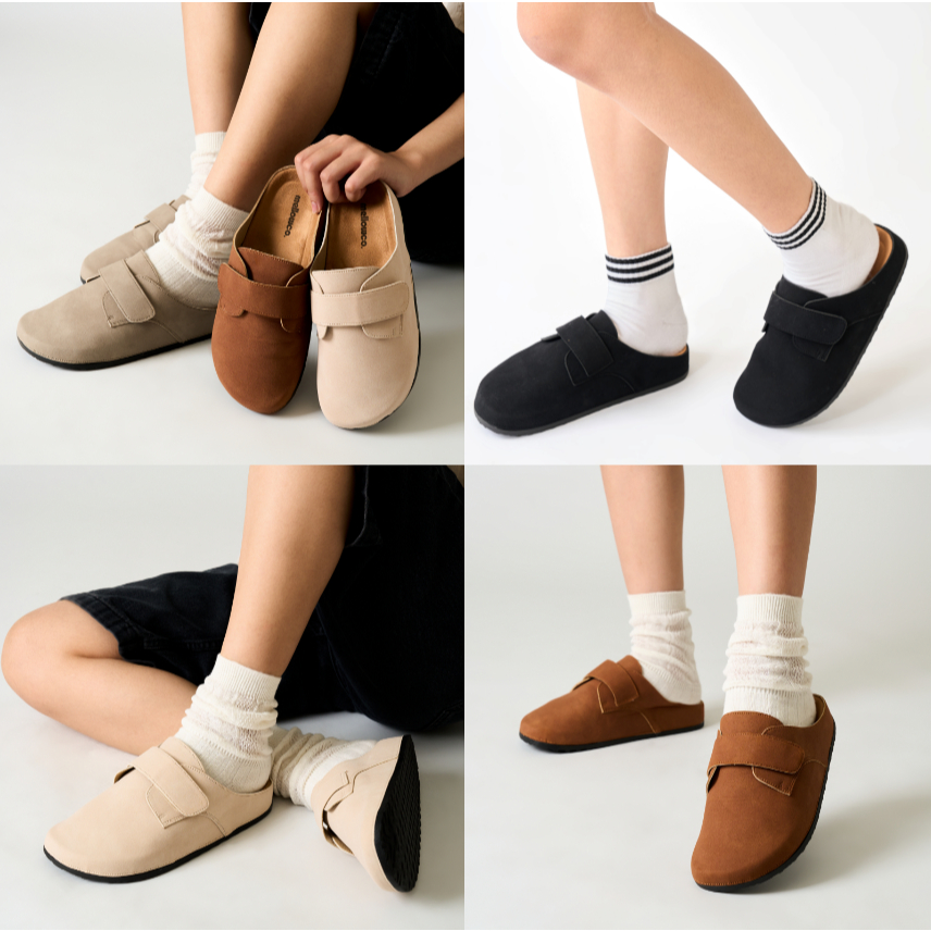 Mellowco Lupin Slipper รองเท้าเปิดส้นหนัง Suede M7-5030