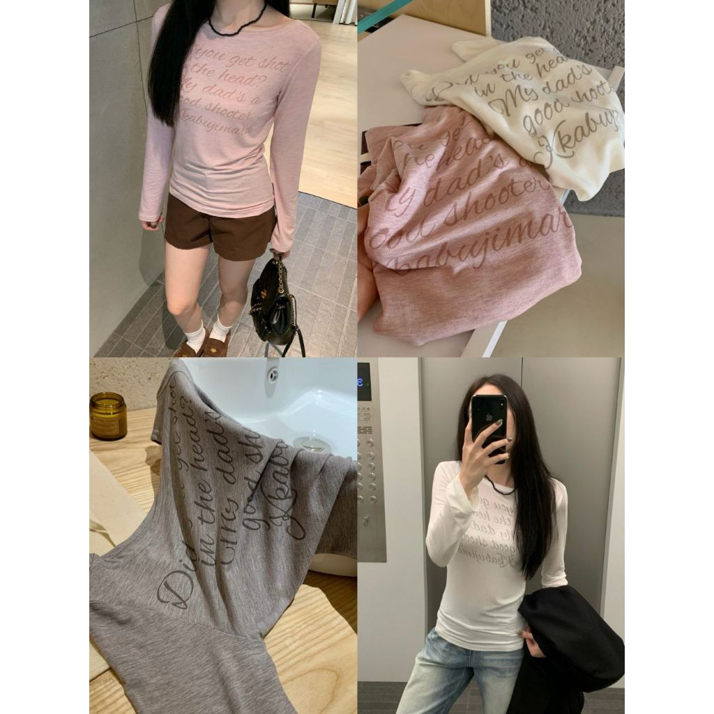 Rose Long Sleeve - เสื้อแขนยาวผ้าสลาฟ เนื้อนุ่ม ใส่สบาย  (ส่งด่วน)