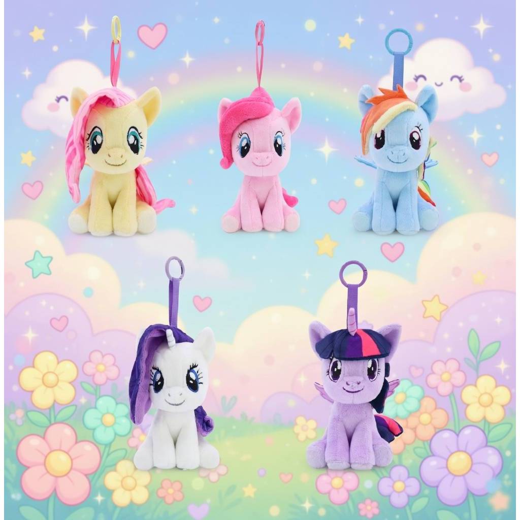 พวงกุญPony ม้าโพนี่ 5 นิ้ว ลิขสิทธิ์แท้!,ทไวไลท์ สปาร์เคิล,แรริตี้,ฟลัตเตอร์ชาย,เรนโบว์ แดช,พิงค์กี้ พาย My Little Pony