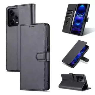 เคสแบบพับได้สำหรับ Xiaomi Redmi Note12 4G 5G Note12Pro เคสกระเป๋าหนัง ใส่บัตร ป้องกันโทรศัพท์ แม่เหล็กล็อค แถมสาย