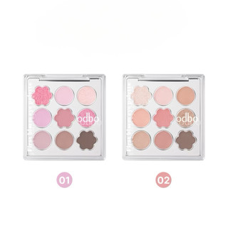 OD2038 odbo  New Arrival First blosm eye palette โอดีบีโอ พาเลทอายแชโดว์9สี ขนาด 7 กรัม