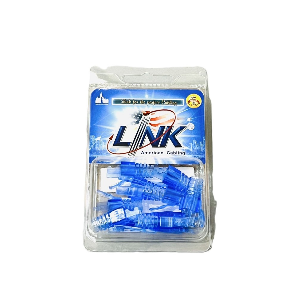 Link CAT6 Locking Plug boot blue  US-6624