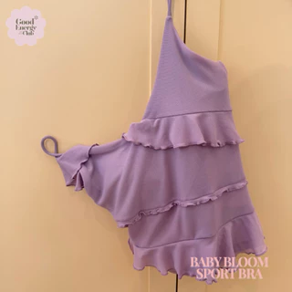 GOOD ENERGY CLUB - BABY BLOOM SPORT BRA [0362] สปอร์ตบราผู้หญิงสายเดี่ยว ผ้าตาข่ายซีทรู (3I-3L)