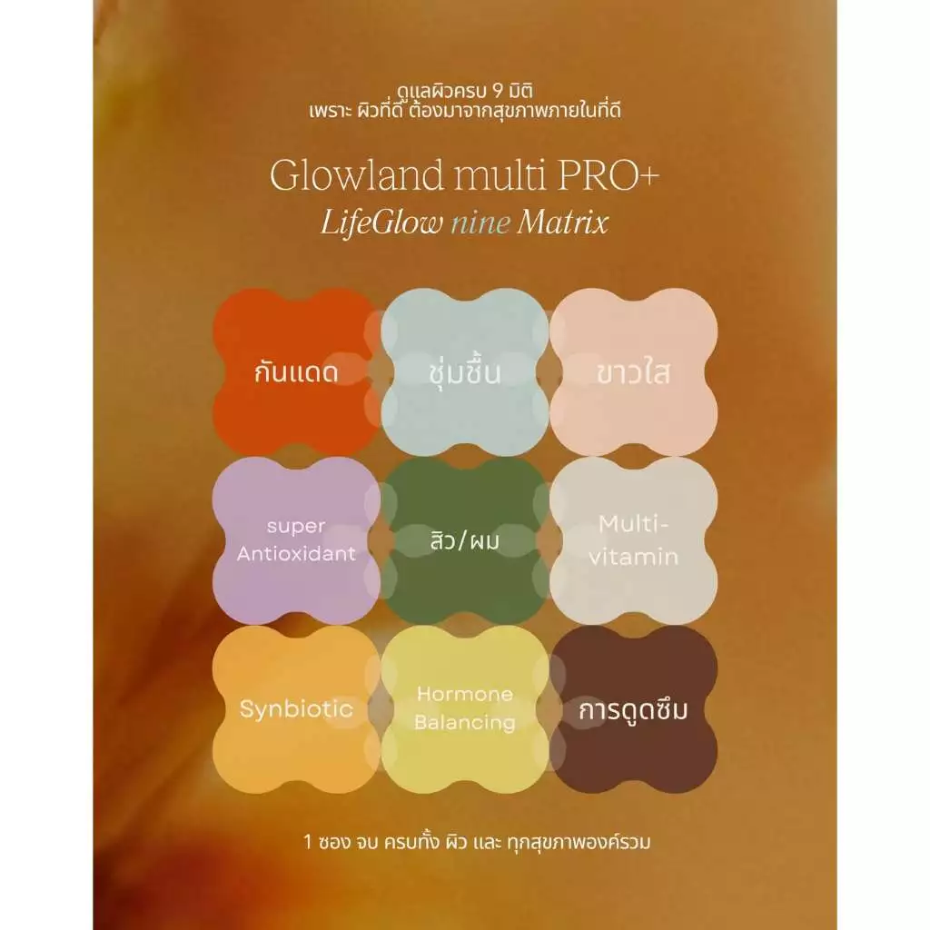 [พร้อมส่ง] สูตรใหม่ GLOWLAND BFF PRO+ วิตามินบำรุงผิว วิตามินกันแดด ฝ้า Glosscera millimolie milligram โกลว์แลน thumbnail 8