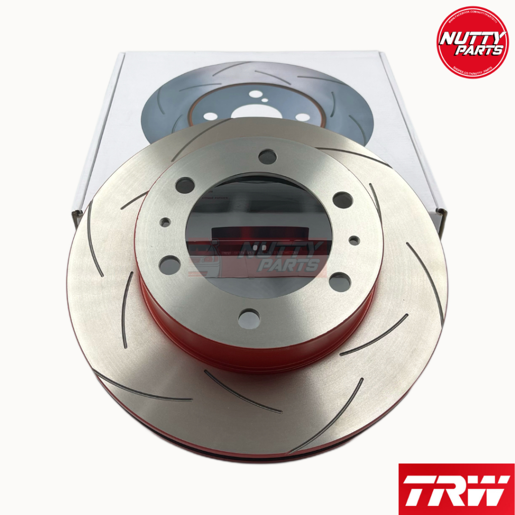 TRW จานเบรคเซาะร่องหน้า XPS TOYOTA VIGO PRERUNNER ยกสูง 4WD ,FORTUNER ปี 04-15 จานเบรคหน้า DF7251XSS