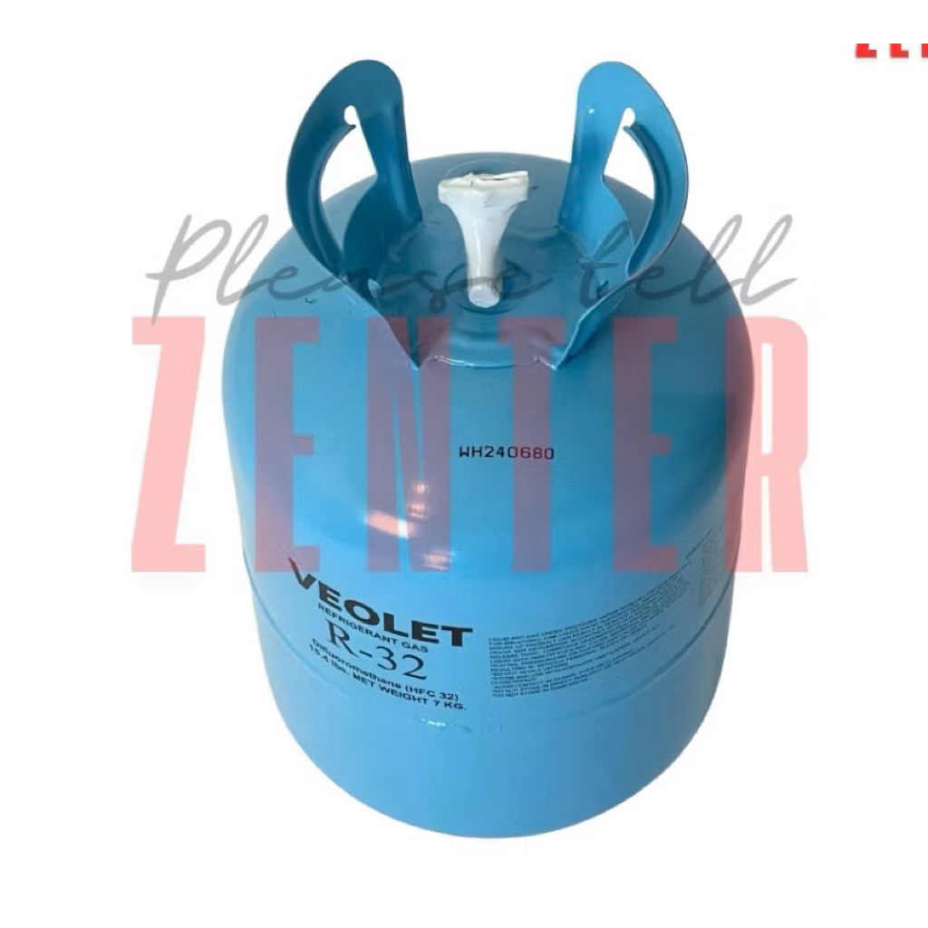 น้ำยาแอร์ R-32 ขนาด 7 กก. (ถังใหม่ ไม่มีกล่อง กล่องเสียหาย)
