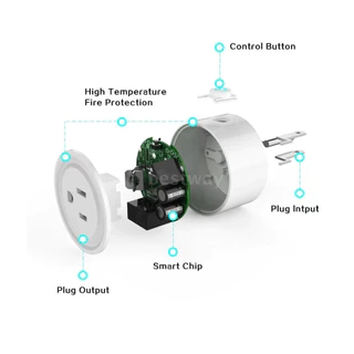 Smart Plug ปลั๊กไฟ Wi-Fi 16A รองรับ Matter over Wi-Fi เปิดปิดผ่านแอป รองรับ HomeKit, Google Home