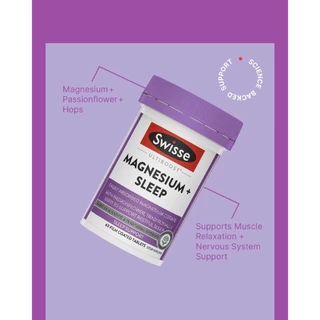 Swisse Magnesium+Sleep 60เม็ด EXP02/2028
