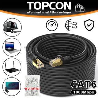 สายแลน CAT6 Gigabit 1000Mbps UTP RJ45 ความยาว 0.5-100m สายอิ…