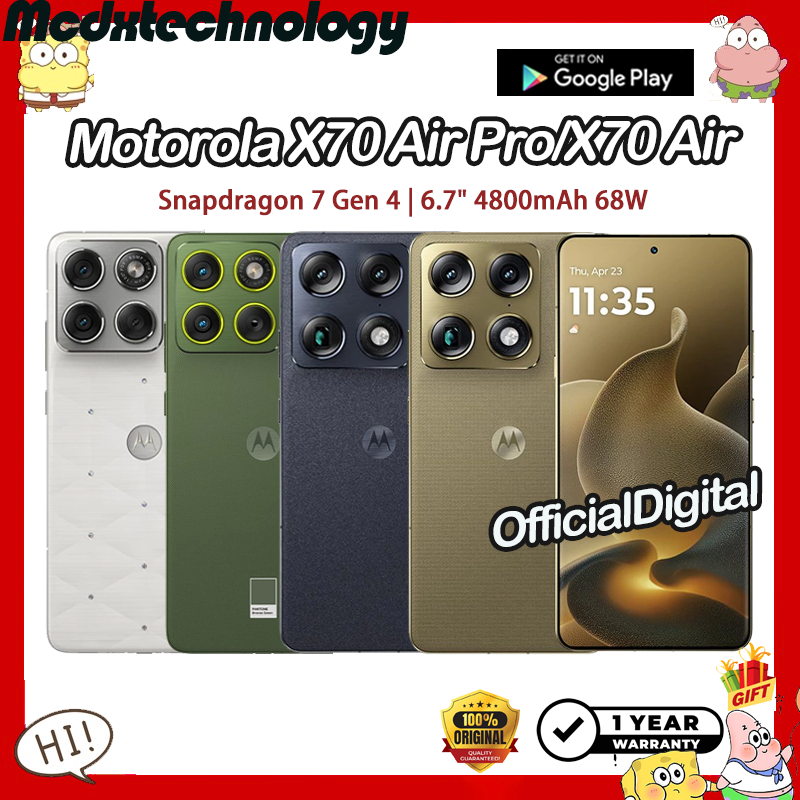 Global Rom Motorola X70 Air Pro Motorola X70 Air Snapdragon 7 Gen 4 6.7" 4800mAh 68W Moto X70 Air Pro Motorola Phone