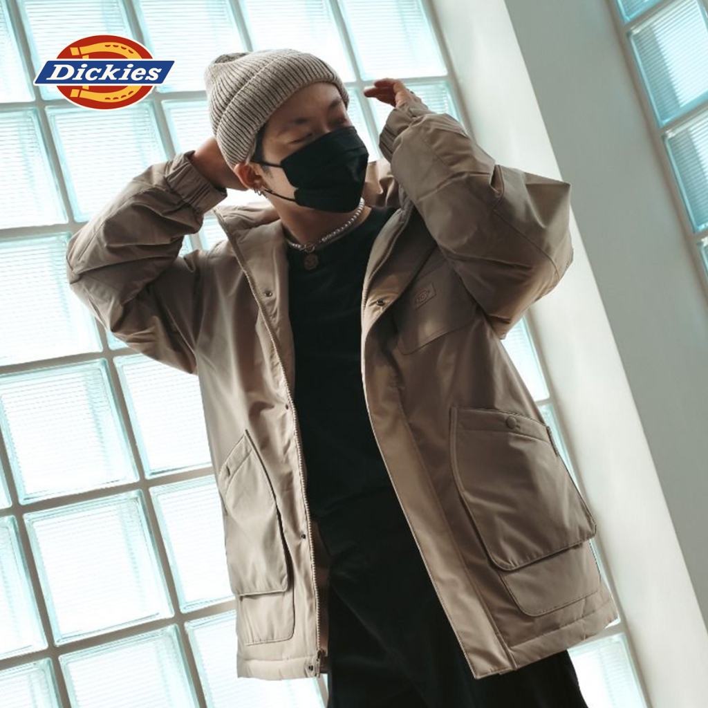 DICKIES MEN'S DOWN MID LENGTH JACKET - DESERT SAND เสื้อแจ็คเก็ต ผู้ชาย แขนยาว