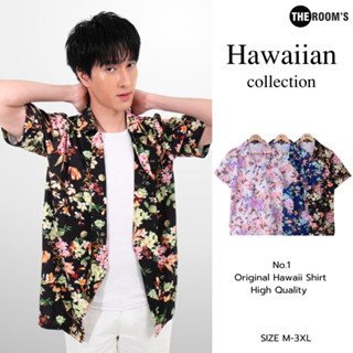 THE ROOM'S - เดอะรูม เสื้อฮาวาย โคตรนุ่ม แขนสั้น ผ้าไหมเย็นญ…