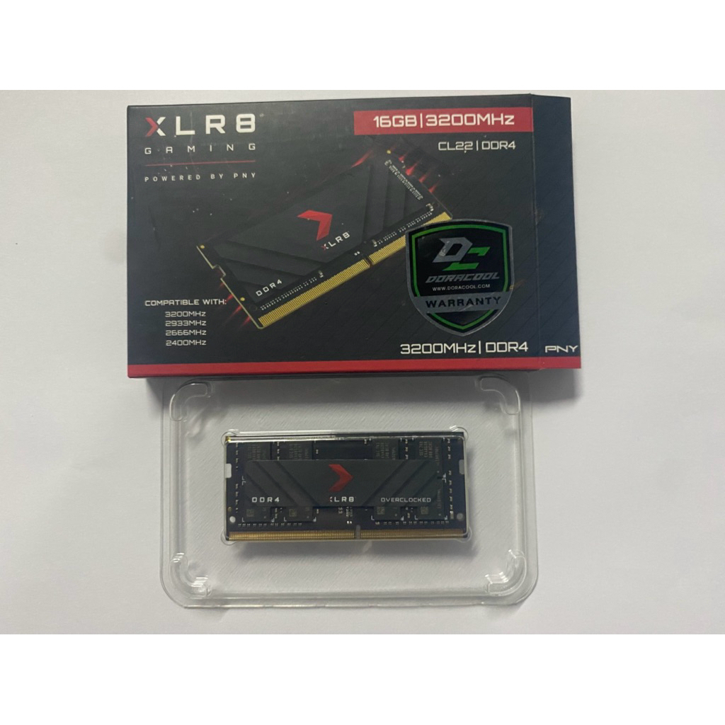แรมโน้ตบุ๊กมือสอง DDR4 ขนาด 16GB ความเร็ว 3200MHz รุ่น PNY XLR8 Gaming CL22