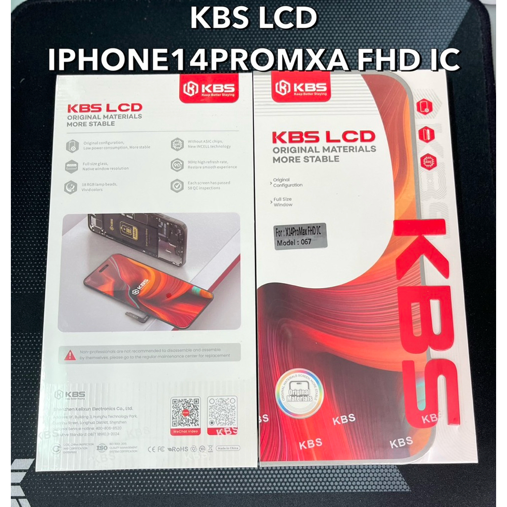 KBS LCD DISPLAY IPHONE 14PROMXA FHD IC จอ+ทัช !!แถมฟรีชุดไขควง