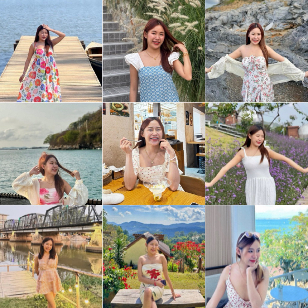 ชุดเดรส(มือสอง) เที่ยวทะเล คาเฟ่ คอลไปต่างประเทศ งานแบรนด์ เดรสงานป้าย ชุดออกงาน ชุดเดรสแบรนด์เนม