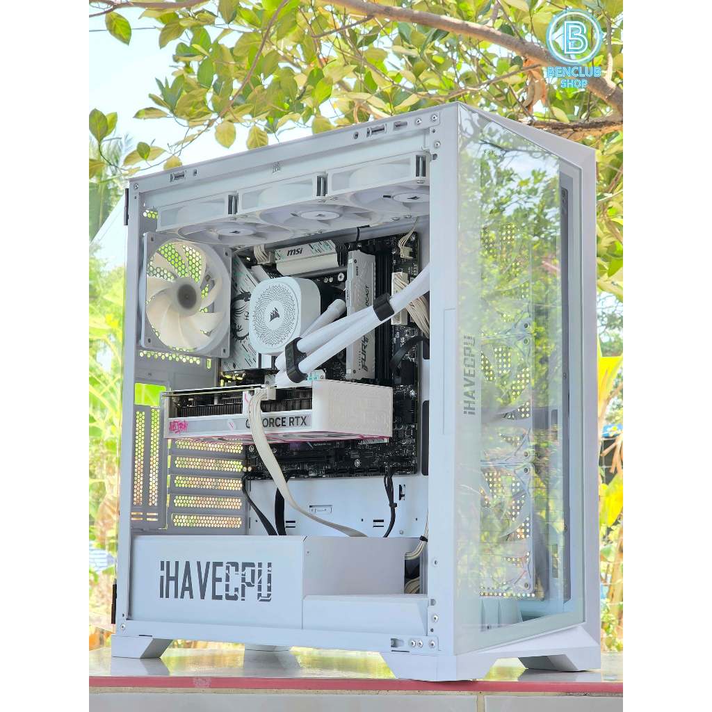 คอมเซ็ตขาว : i5-14400F / RAM32G / RTX 5060 Ti 16G / M.2 1TB  / 650W ประกันIHAVE 2ปี+ สินค้ามือสอง