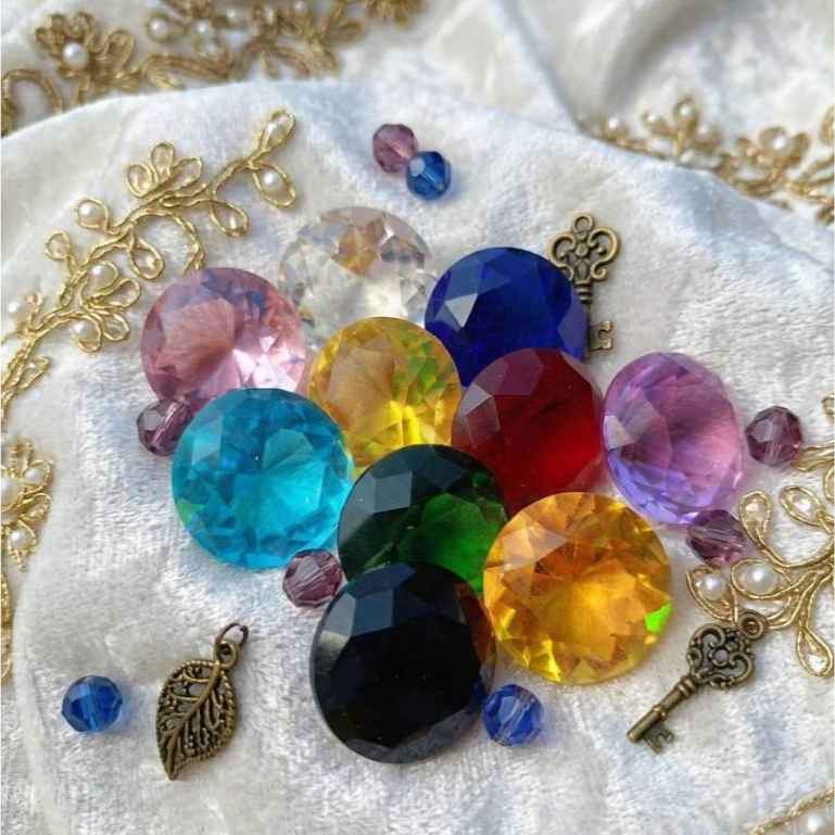 เพชรประดับ 4ซม. (40 มิล) ที่ทับกระดาษคริสตัลแก้วยักษ์เพชรขัดเงาสูตรเครื่องประดับของตกแต่งงานแต่งงาน