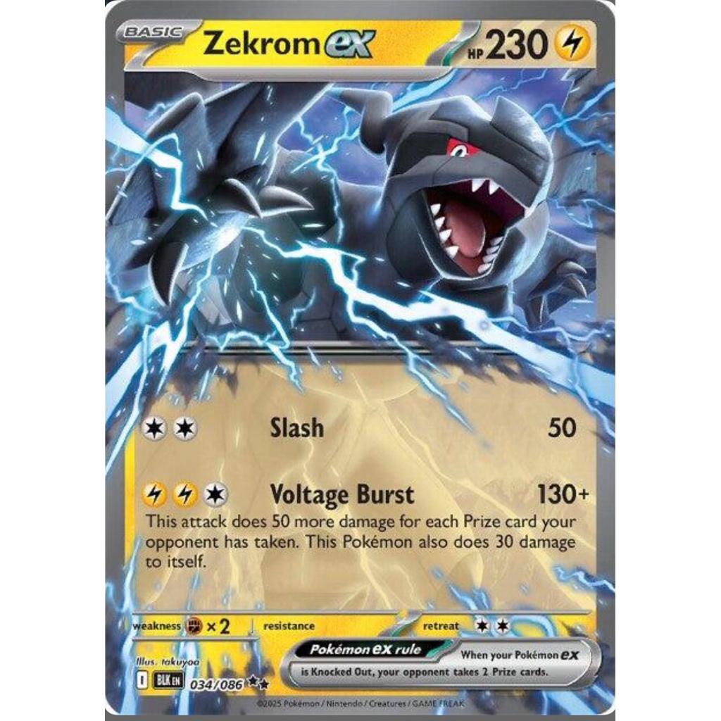 Pokemon card EN Zekrom ex (BLK)