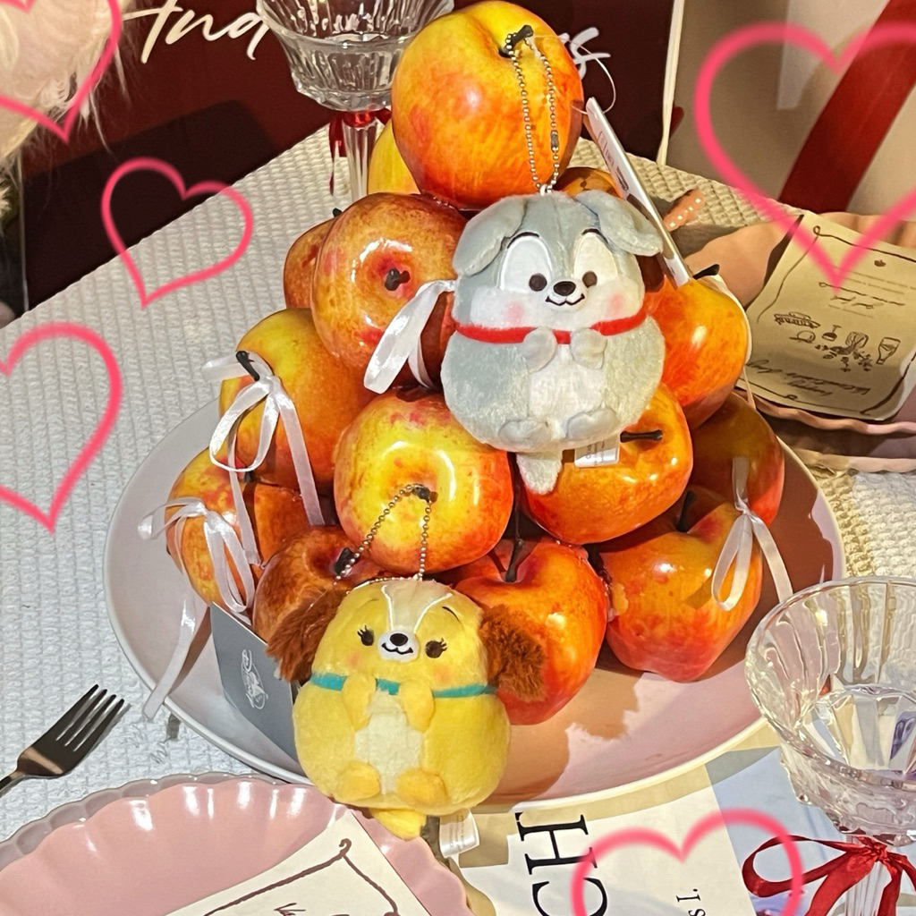 พวงกุญแจตุ๊กตา Lady and The Tramp ลิขสิทธิ์แท้จาก Disney Store Japan