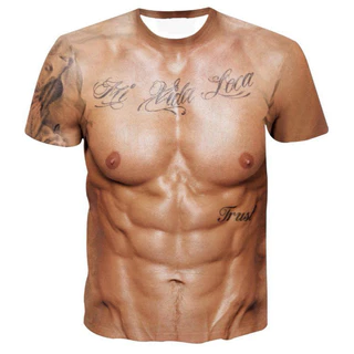 ▫พร้อมส่ง! เสื้อยืดแขนสั้นลําลอง พิมพ์ลายกราฟฟิค 3 มิติ สําหรับผู้ชาย