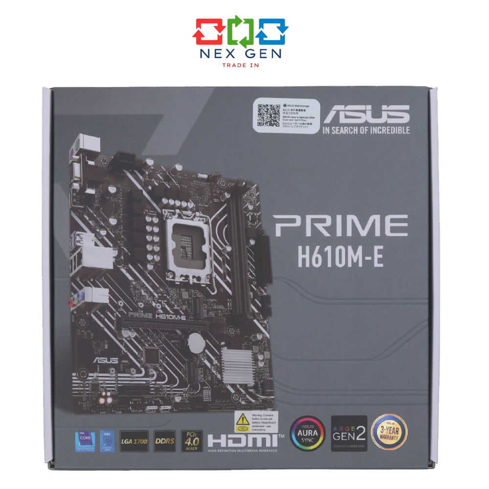 MAINBOARD (เมนบอร์ดมือสอง) ASUS PRIME H610 - LGA1700 DDR5