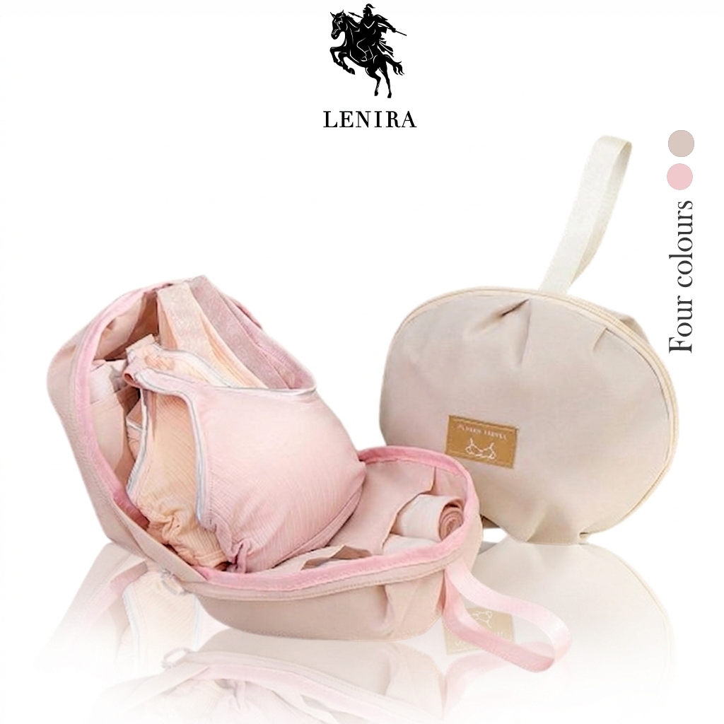 Lenira(B2587) กระเป๋าเก็บชุดชั้นในทรงกลม จัดเก็บสะดวกชุดชั้นในแบบพกพา