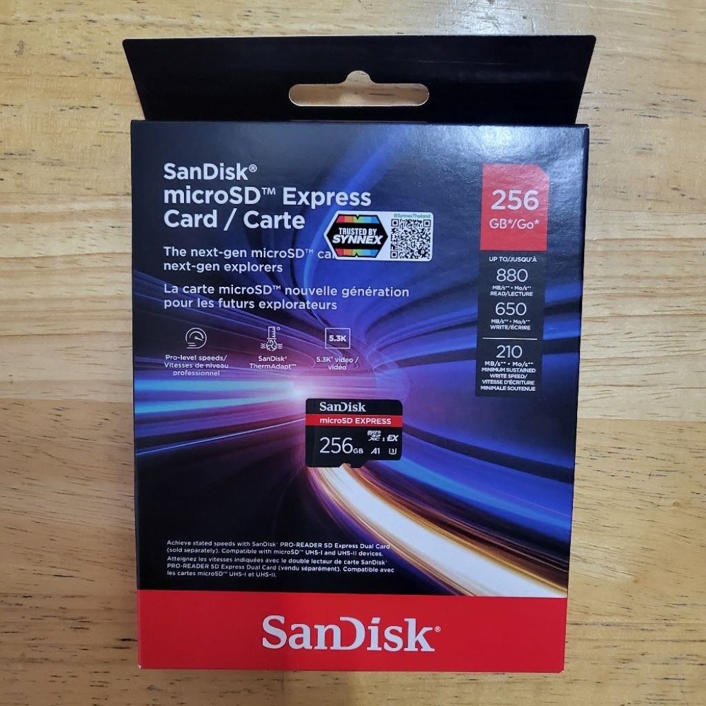 เมมโมรี่การ์ด SanDisk Express microSDXC 256GB แท้ศูนย์ไทยรับประกันตลอดอายุการใช้งาน