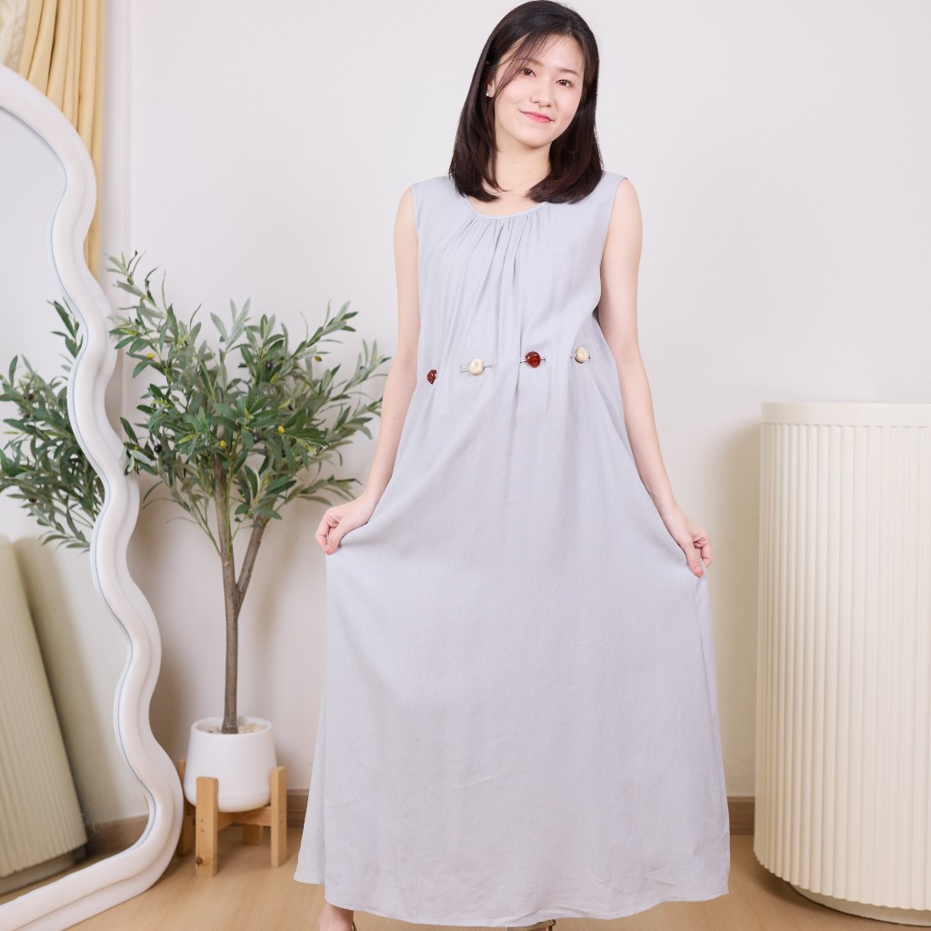 (MM 678) ชุดคลุมท้อง MAMAHUG ♡ [ผ้าฝ้ายพรีเมียม + เชือกผูก + ซับใน]