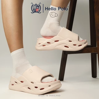 Hello Polo รองเท้าแตะผู้หญิง รองเท้าแฟชั่นผู้หญิง พื้นถอดล้างได้ พื้นหนา ทนต่อการสึกหรอ เบาสบาย วัสดุ EVA รุ่น HP8066