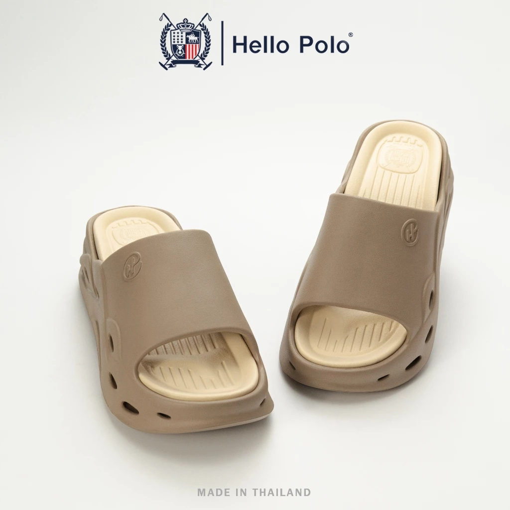 Hello Polo รองเท้าแตะผู้หญิง รองเท้าแตะแพลตฟอร์ม พื้นถอดล้างได้ เบาสบาย อ่อนนุ่ม วัสดุ EVA ลำลอง แฟชั่น รุ่น HP8066