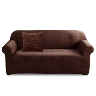 Sofa Cover ผ้าคลุมโซฟา กำมะหยี่ นุ่ม ยืดหยุ่นดี คลุมเต็มตัว รองรับโซฟาหลายขนาด