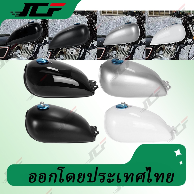 รถจักรยานยนต ์ Universal Unpainted Cafe Racer ถังเชื ้ อเพลิงแก ๊ ส 9L 2.4 แกลลอนสําหรับ BMW Honda Yamaha Suzuki