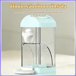 500mlตู้จัดเก็บอาหารสำหรับนกแก้วแบบแยกส่วนความจุใหญ่