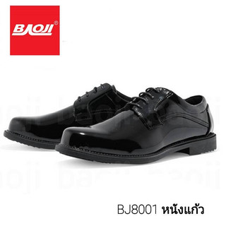 Baoji รองเท้าคัชชูหนังแก้ว/หนังด้าน แบบผูกเชือก BJ8001/BJ8002  ไซส์  39-46